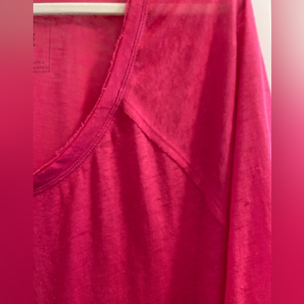 We the free oversized semi sheer short sleeve top XS - Picture 5 of 8